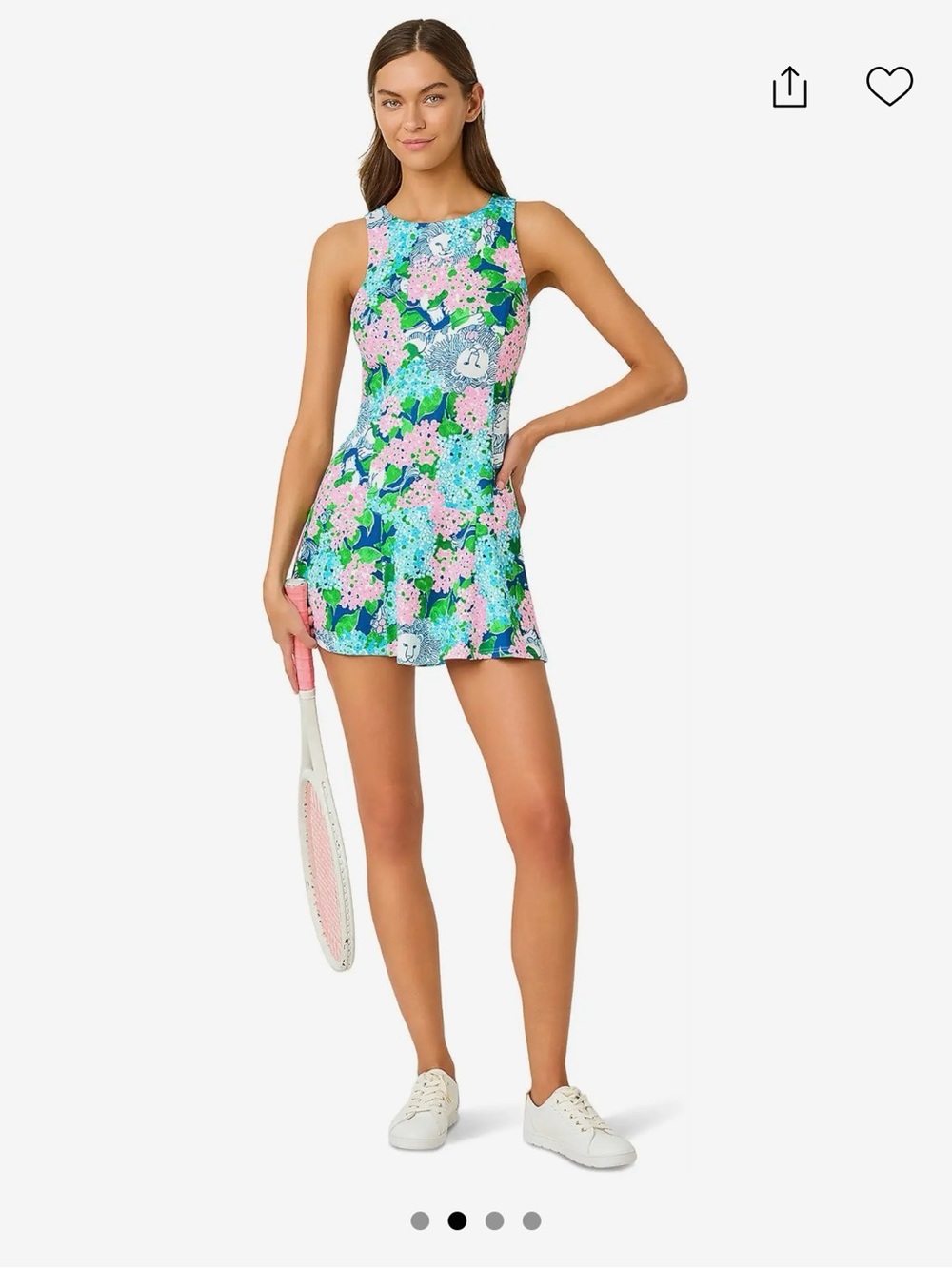 Lilly Pulitzer UPF 50 + Luxletic Westley Active Dress with Shorts.Size medium
